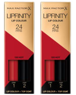 2 x Max Factor LipFinity Lip Colour Lipstick Pintalabios, Tono: 120 Hot por 11.93€