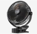 Ventilateur à pince portable rechargeable par USB-C VEVOR à 34,99€