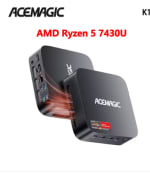 Mini PC Acemagic K1 - AMD Ryzen 5 7430U, RAM 32 Go, SSD 512 Go à 290,21€