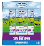 Pack 6 x 1L de Central Lechera Asturiana Leche Sin Lactosa Semidesnatada por 5.69€