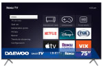 Smart TV Daewoo 75" Roku UHD DAW75URF por $8,495 | Chedraui