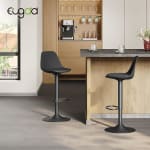 EUGAD juego 2 taburetes bar giratorios ajustables por 65,59€