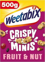 Weetabix Crispy Minis Fruit & Nut 500g for £2.27 (£2.16 S&S