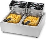 MAGIC SELECT Freidora Eléctrica Profesional 2x6L, Acero Inoxidable por 123.36€