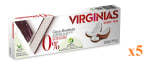 5 x Turrón de chocolate con coco sin azúcar añadido Virginias 200 grs por 12.5€
