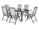 LIVARNO® Table de jardin + Lot de 6 fauteuils en aluminium Houston à 534,99€