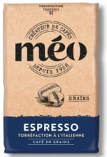 Café en Grains Espresso Torréfaction à l'italienne Corsé MEO à 16,65€