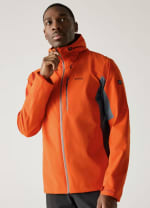 Chaqueta Senderismo Hombre Impermeable Regatta Birchdale Naranja por 36€