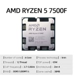 PROCESADOR AMD Ryzen 5 7500F por 108,83€