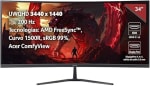 Monitor Acer Curvo 34" 200Hz en $4,997 | Oferta Amazon
