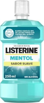 Listerine Mentol Sabor Suave 250ml por 1,83€