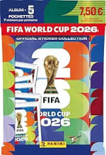Album cromos Copa Mundial de la FIFA 2026 + 5 sobres de cromos por 5.83€ Amazon