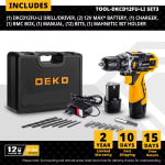 Taladro inalámbrico DEKO por 27,99€