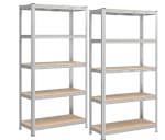 Lot de 2 étagère de Rangement à 5 Niveaux SONGMICS à 46,19€