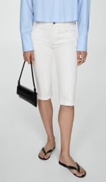Jeans slim capri costuras decorativas por 1.99€
