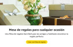 Mesa de regalos personalizada en Amazon: hasta 3 regalos gratis