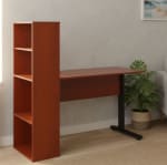 Escritorio estante 120x53x126 cm melamina cerezo Rebaja $34.990 en Sodimac, Chile