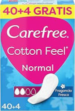 Carefree Cotton Feel Normal Fragancia Fresca Protegeslips (40 + 4 unidades) por 1,58€