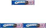 3 paquetes Oreo Remix Galletas Rellenas Crema Sabor Frambuesa y Vainilla por 2.68€