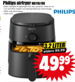 Philips 1000 series NA110/00 Airfryer 1000-serie 3,2 l voor €49,99 bij Dirk