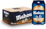 Cerveza Mahou 0,0 Tostada, Pack 24 Latas x 33 cl por 10,73€