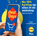 10% korting op je gehele winkelmandje met de Lidl plus app