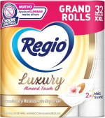 Papel Higiénico Regio Luxury Almond Touch 32 rollos por $189 | Amazon