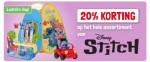 20% korting op het volledige assortiment Stitch speelgoed bij Lobbes