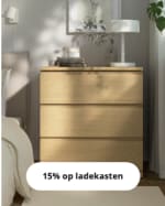 Tot 20% op opbergbedden, ladekasten en nachtkastjes bij IKEA in Belgie