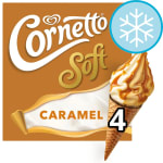 Cornetto Soft Caramel Ice Cream Cones 4 Pack £1.85 Clubcard Price