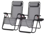 SONGMICS Juego 2 Tumbonas Plegables Reclinables por 50,65€