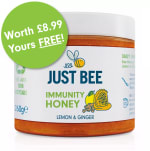 Free 260g Just Bee Immunity Honey, Lemon & Ginger Flavour - Just Pay Postage