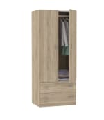 Armario Juvenil Turín Roble Cambrian 74x180 cm por 88,16€