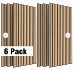 Juego de 6 paneles acústicos de pared de revestimiento de madera por 27.13€