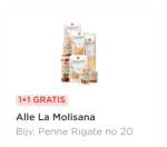 1+1 gratis op Alle La Molisana producten bij de Plus