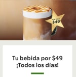Bebida Alta por $49 en Starbucks