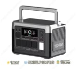 Draagbare energiecentrale OUKITEL P1000 PLUS, 1800W 1024Wh voor €285,96