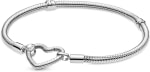 Pandora Moments snake chain-armband met hartsluiting voor €55 bij Amazon