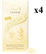 4 Unidades de 100g de Tableta de Chocolate LINDOR Blanco Singles por 10.78€