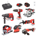 Pack complet Bricolage Easy Full : Perceuse, Perfo, Meuleuse, Scie sauteuse, à 369€