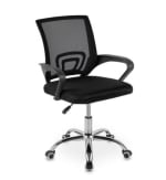 Silla De Oficina Ergonómica Base Cromada Con Ruedas por 34.89€