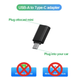 OTTOCAST Mini Draadloze CarPlay en Android Auto Adapter 2-in-1 USB-C 5G