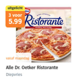 Alle Dr. Oetker Ristorante voor €5,99 bij de AH