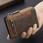 Men’s Retro PU Leather Short Wallet £0.50 (Sold by Amazon Haul)