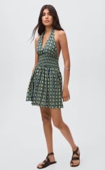 Vestido halter estampado por 11.99€