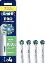 Oral-B Pro Cross Action Toothbrush Heads – Pack of 4 £7.99