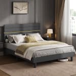 Marco Cama Matrimonial 160x200 cm Cabecero Acolchado por 96,79€