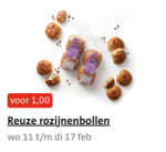 4 stuks Reuze rozijnenbollen voor €1 bij de Jumbo