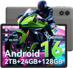 Een Android-16-tablet met een prijs van €94,99.