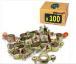 Lot de 100 colliers de serrage simple tube 16 à 27€